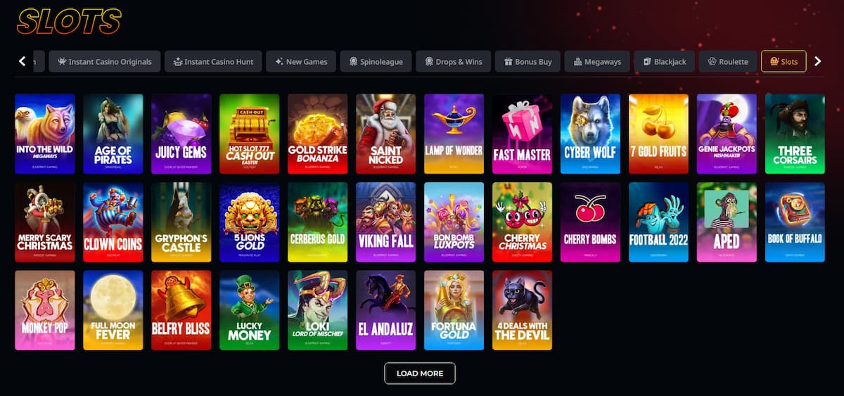 Instant Casino Spielautomaten (Slots)